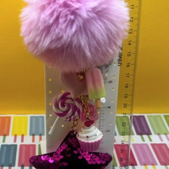 NWOT - Pink Fox Backpack Charm - Picture 3 of 11